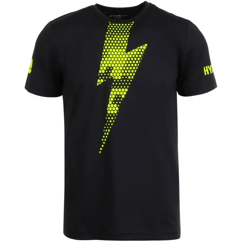 hydrogen-tech-thunderbolt-tee-black-yellow-fluo-1 Hydrogen Tech Thunderbolt Tee - black/yellow fluo