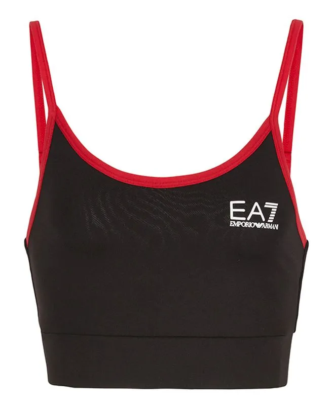 EA7 Woman Jersey Sport Bra - black EA7 Woman Jersey Sport Bra - black