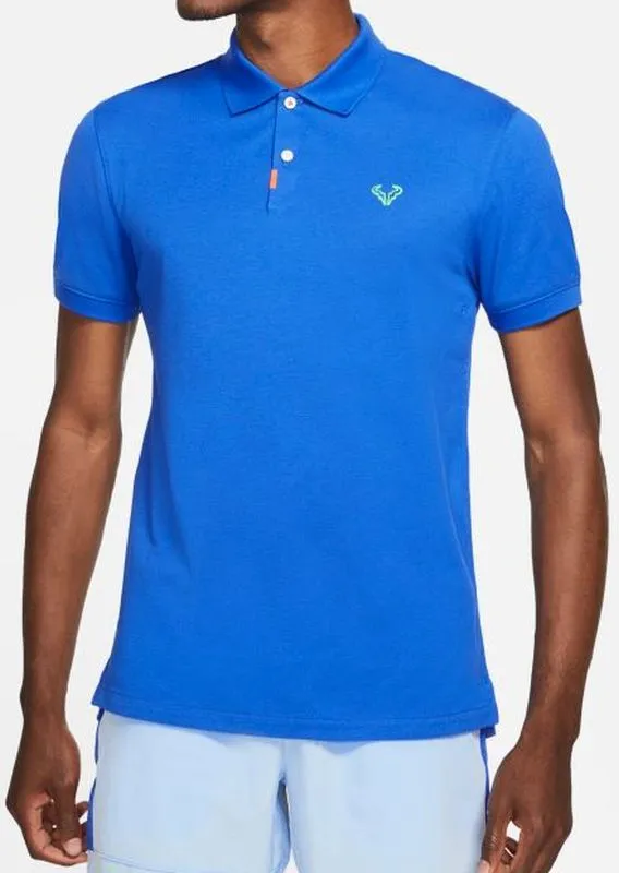 Nike Polo Rafa Slim 2.0 M - hyper royal/lime glow/hyper royal