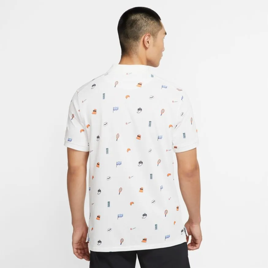 Nike Court Polo Veener Slim - white