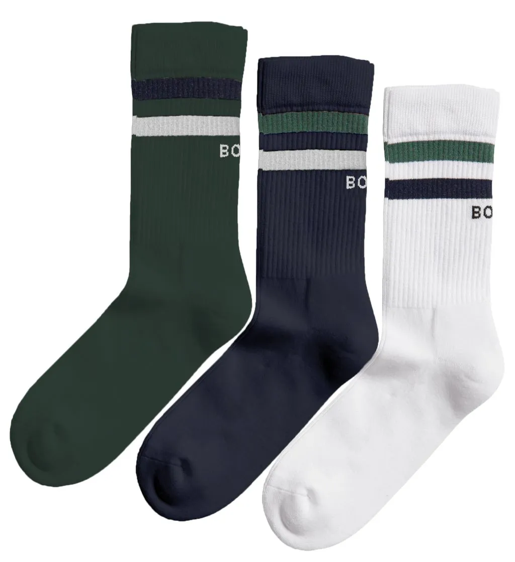 Björn Borg Ankle Crew Sock BB Double Stripe - night sky
