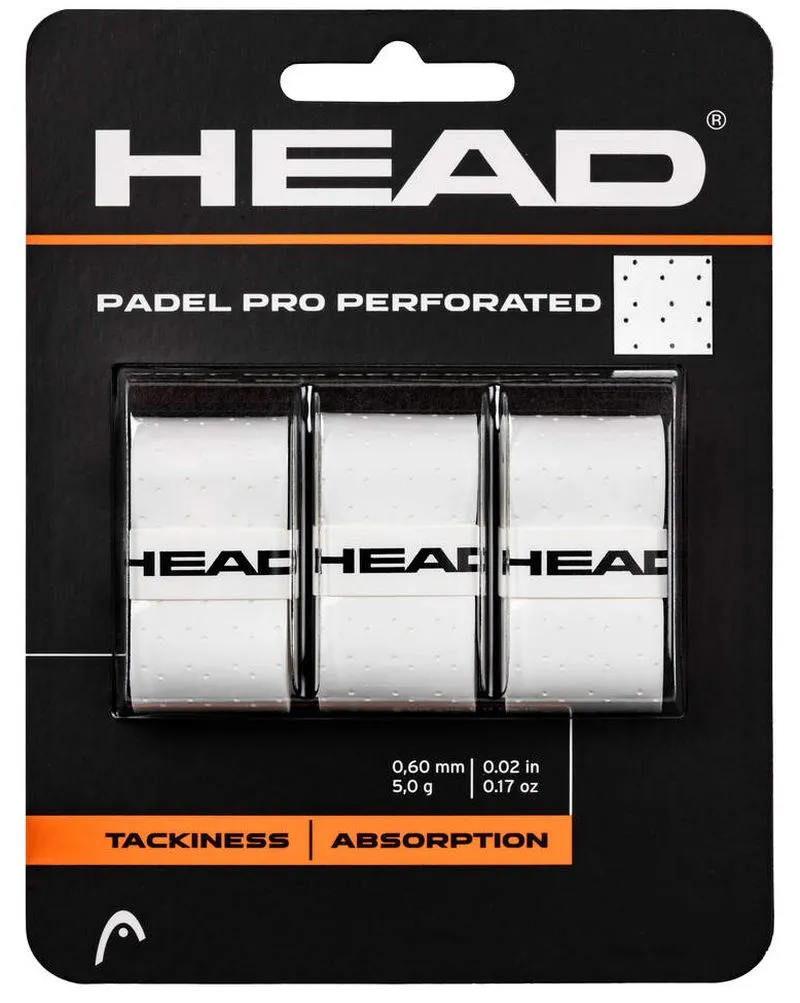 Head Padel Pro Perforated 3P - white Head Padel Pro Perforated 3P - white