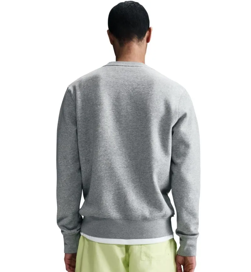 Nike Club Fleece Crew - dark grey heather/white