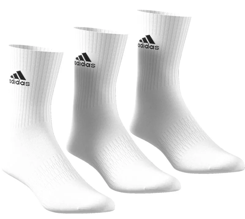 Adidas Cushion Crew 3PP - white/white/black