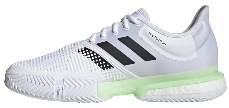Adidas SoleCourt Boost M - white/core black/glow green