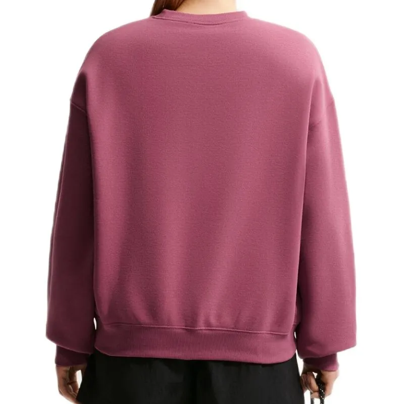 Nike Studio Fleece Medium Weight Oversized Crew - pink smoke/sail