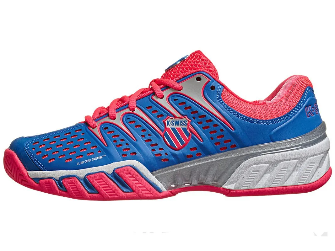K-Swiss Big Shot II - daphne blue/neon red/white