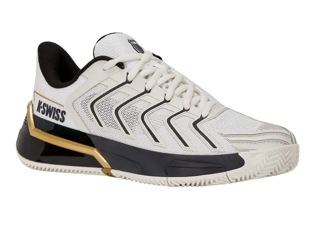K-Swiss Ultrashot 4 Clay - blanc de blanc/midnight navy/gold