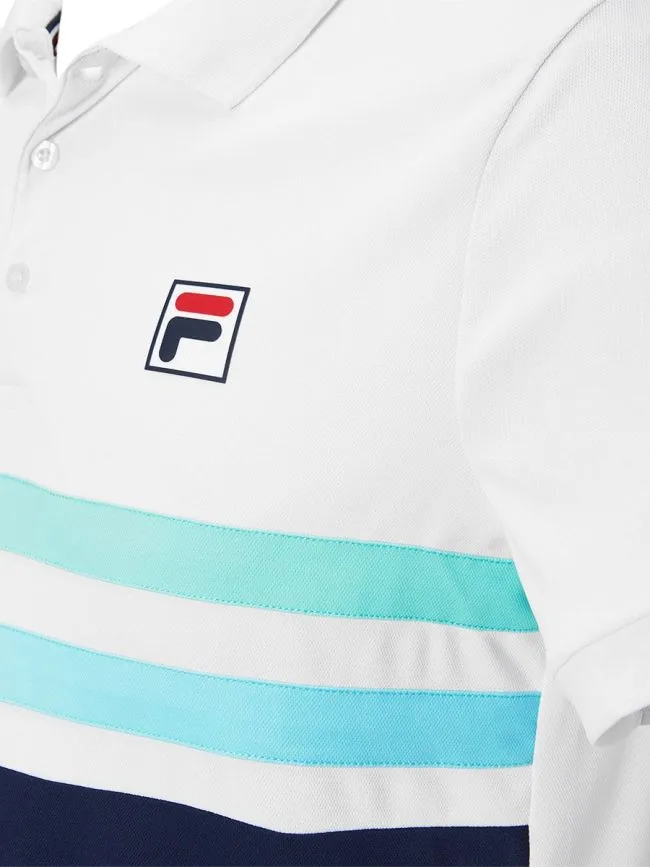 Fila Polo Nelio M - white/peacoat blue