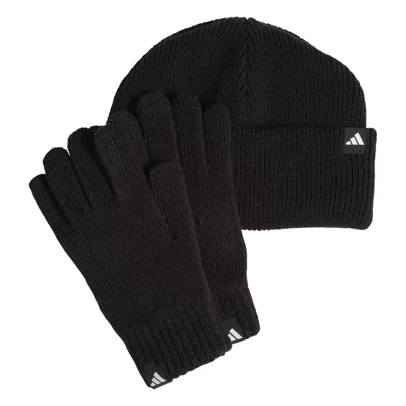 Adidas Glove Beanie Pack - black/white Adidas Glove Beanie Pack - black/white