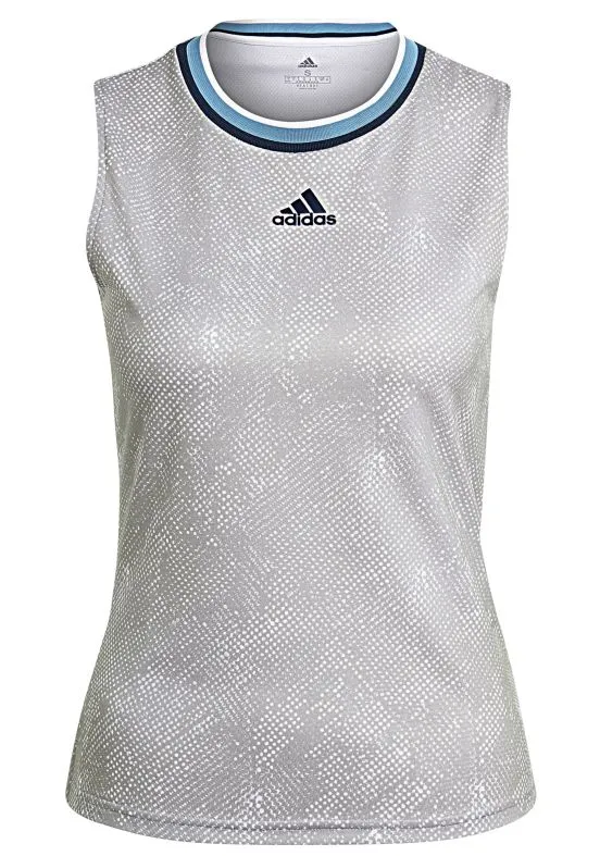 Adidas Primeblue Printed Match Tank Top W - white/crew navy Adidas Primeblue Printed Match Tank Top W - white/crew navy