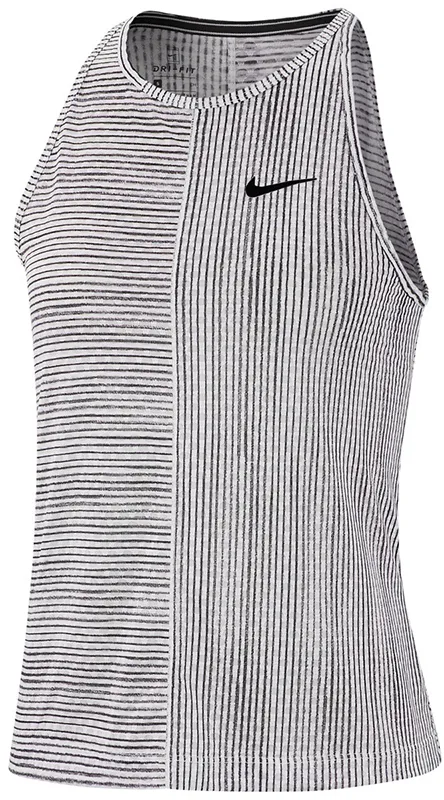 Nike Court Women's Printed Tennis Tank - white/black