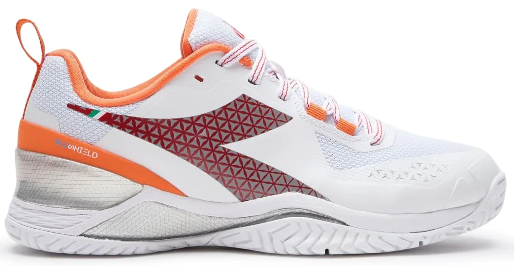 1Jd3GIPWTZT342cNlHPt64M4qVI Diadora Blushield Torneo W AG - white/fiery red