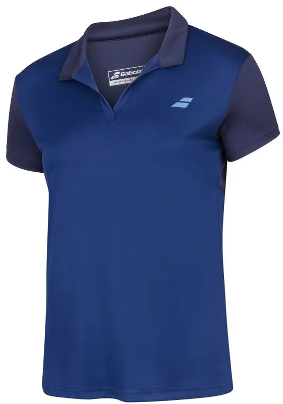 Girls' T-shirt Babolat Play Polo Girl - estate blue - Blue