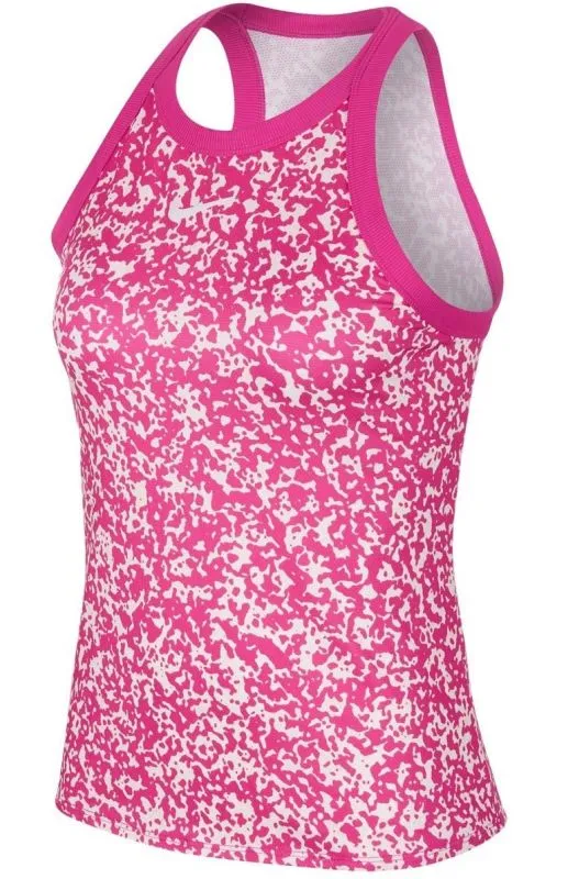 Nike Court Women Dry Tank Printed - vivid pink/white