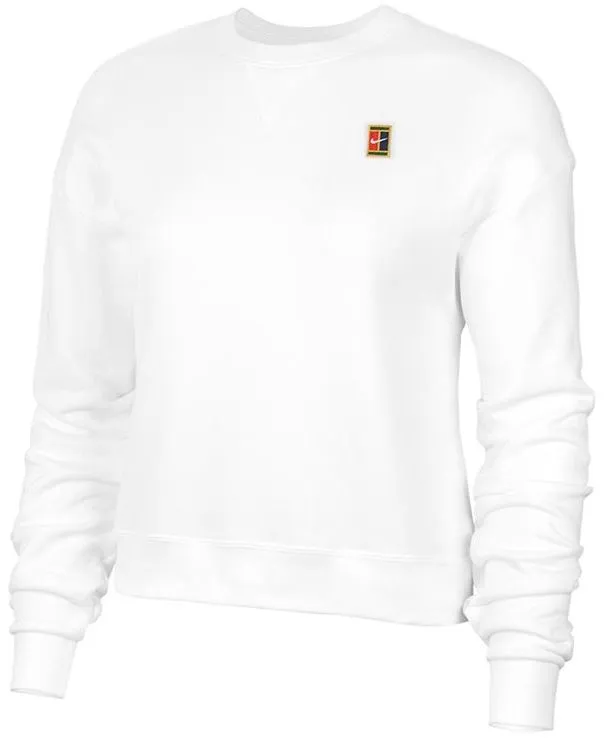 Nike Court Heritage Long Sleeve Sweatshirt - white