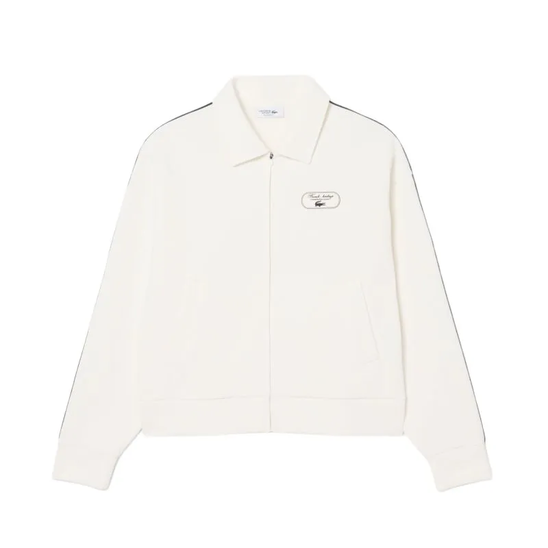 Lacoste Tennis Heritage Zipped Badge Accent - white/navy blue Lacoste Tennis Heritage Zipped Badge Accent - white/navy blue