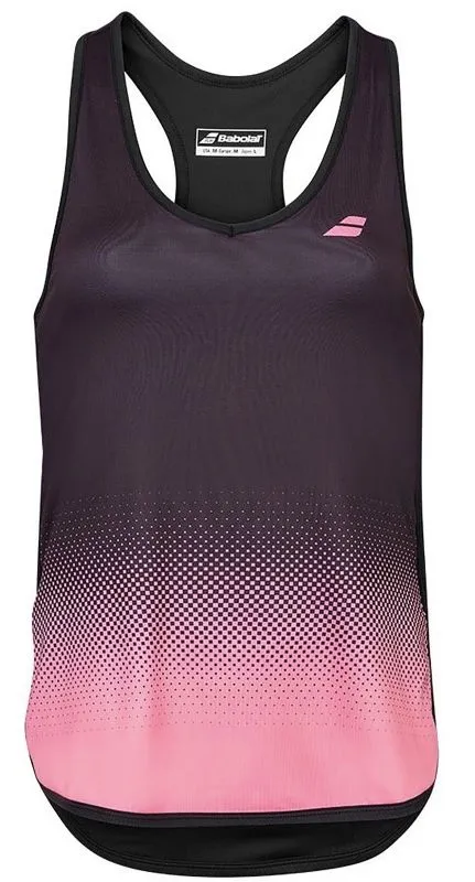 Babolat Compete Tank Top Women - black/geranium pink