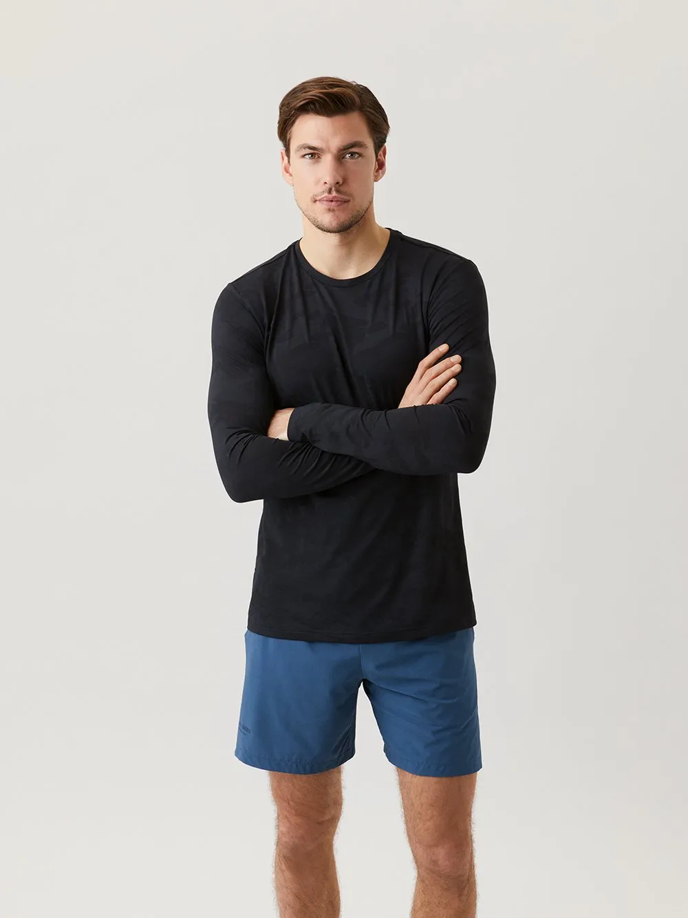 Björn Borg LS Tee STHLM M - black beauty