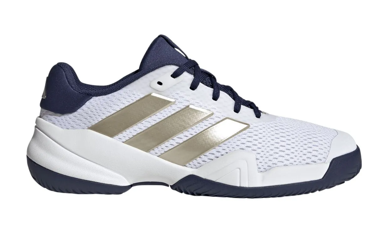Adidas Barricade K - cloud white/cyber metallic/dark blue