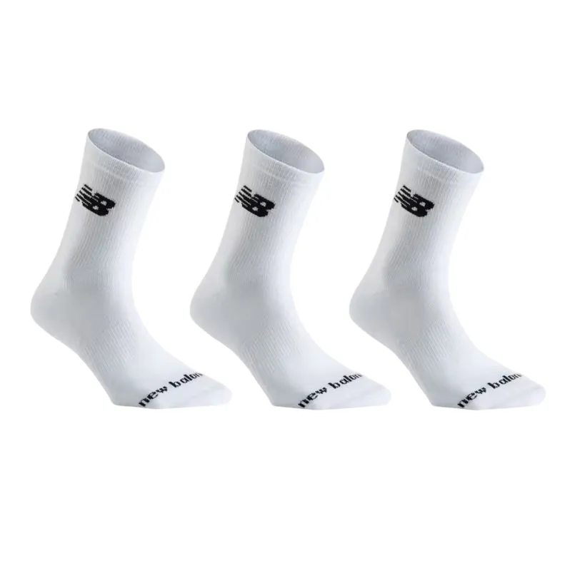 New Balance Youth Daily Essentials Cushion Crew 3P - white New Balance Youth Daily Essentials Cushion Crew 3P - white