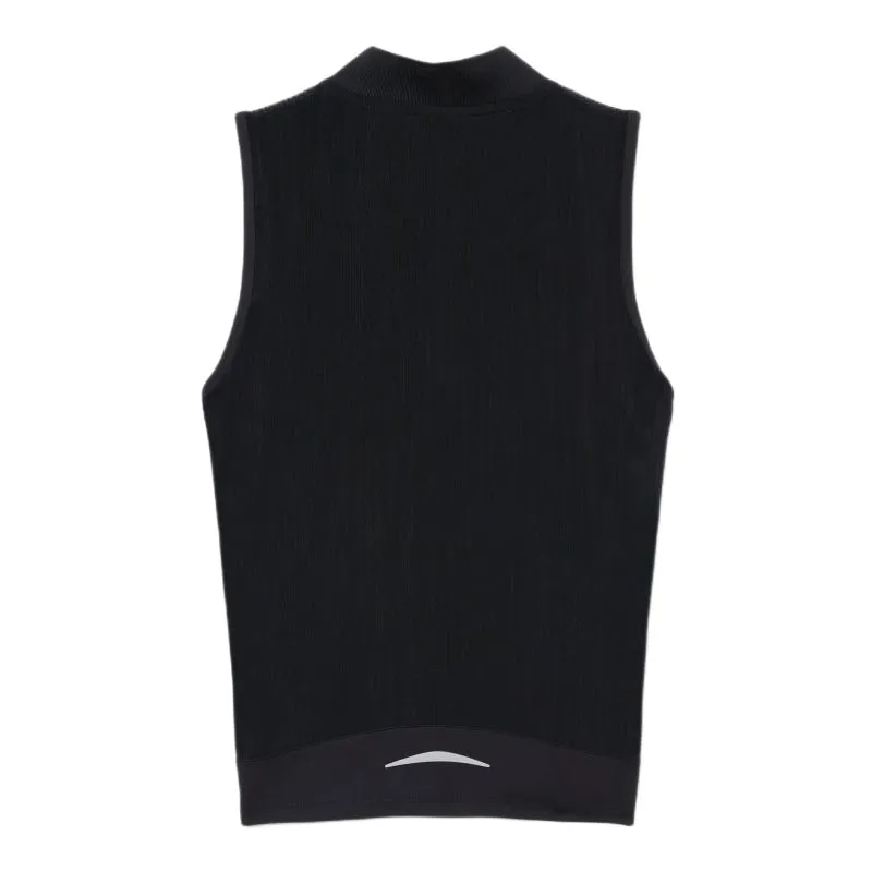 Lacoste Sleeveless Stretch Dual Fabric Tennis - black