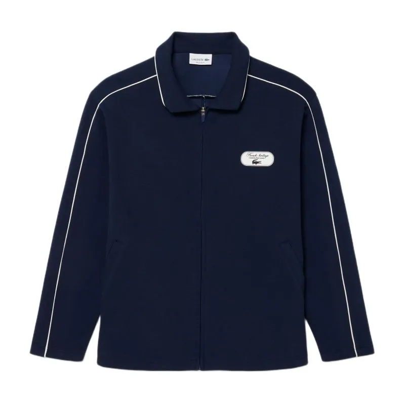 Lacoste Tennis Heritage Zipped Badge Accent - navy blue/white