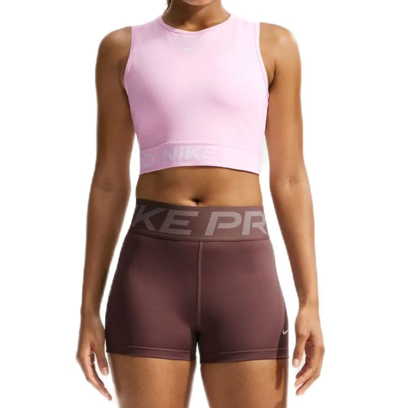 Nike Pro Dri-Fit Cropped Tank - pink foam/white