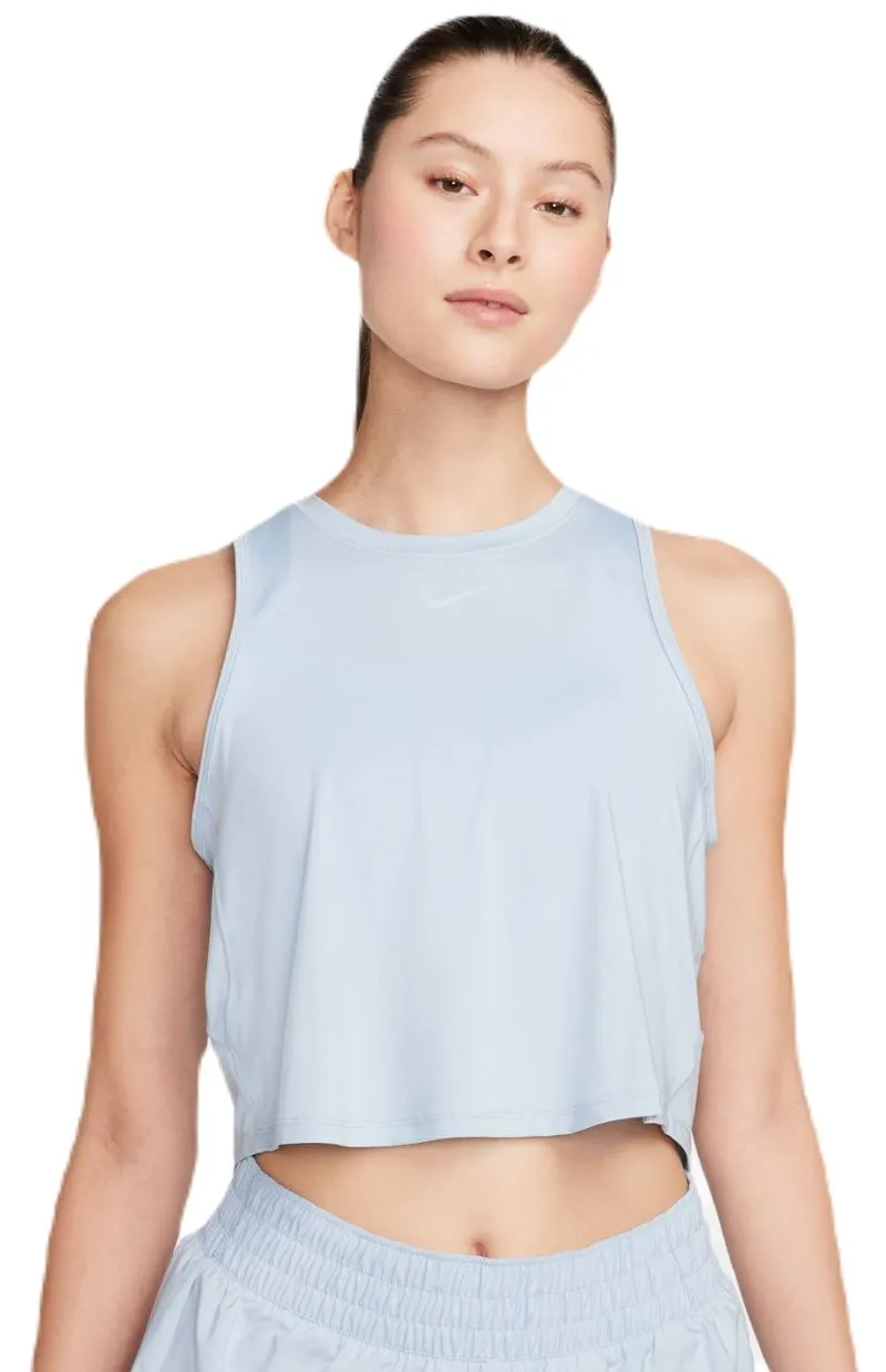 Nike One Classic Dri-Fit Cropped Tank - light armory blue/black Nike One Classic Dri-Fit Cropped Tank - light armory blue/black