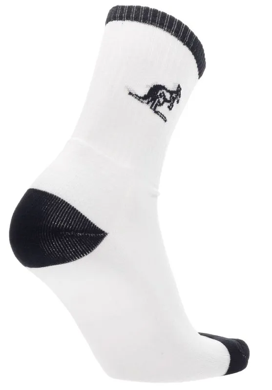 Australian Nylon Socks - bianco/nero