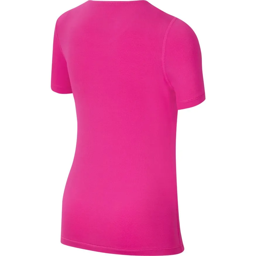 Nike Pro Top SS - fire pink/black