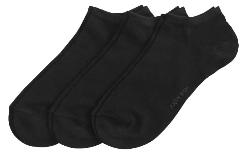 Socks Björn Borg Sock Step Solid Essential 3P - black - Black