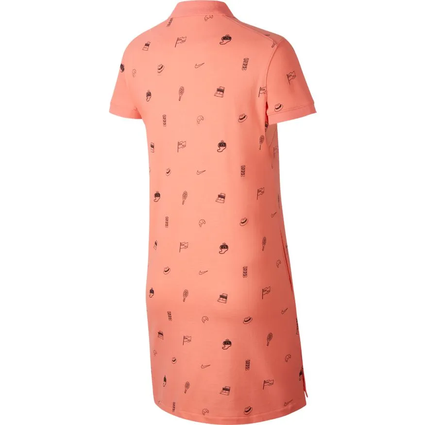 nike-polo-dress-print-sunblush-brilliant-orange-2 Nike Polo Dress Print - sunblush/brilliant orange
