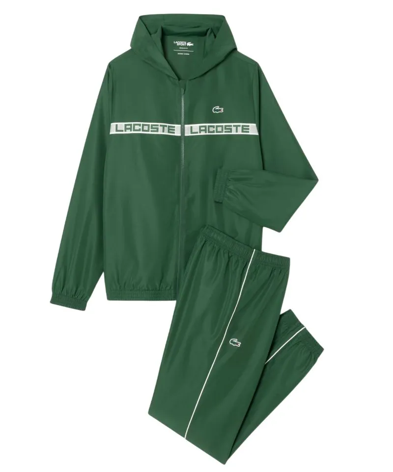 Lacoste Logo Stripe Tennis - pine green