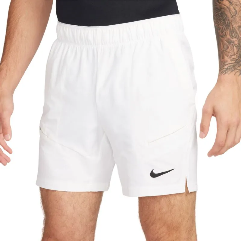 Nike Court Dri-Fit Advantage 7" Tennis Short - white/white/black Nike Court Dri-Fit Advantage 7" Tennis Short - white/white/black