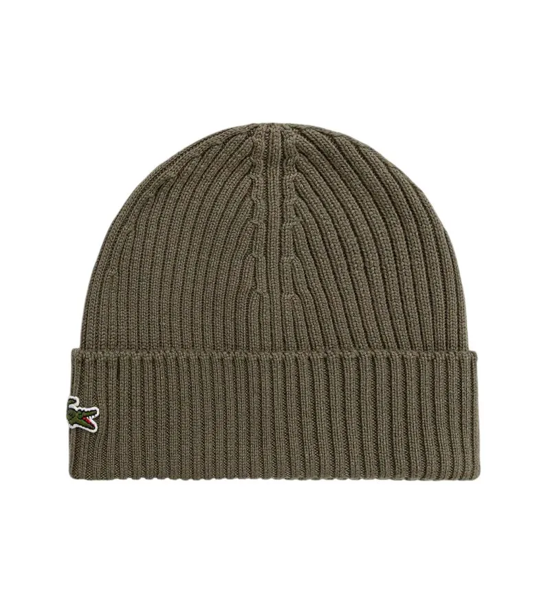 Lacoste Unisex Ribbed Wool - khaki green
