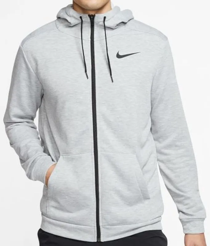 nike-dry-hoodie-fz-fleece-dark-grey-heather-black-1 Nike Dry Hoodie FZ Fleece - dark grey heather/black