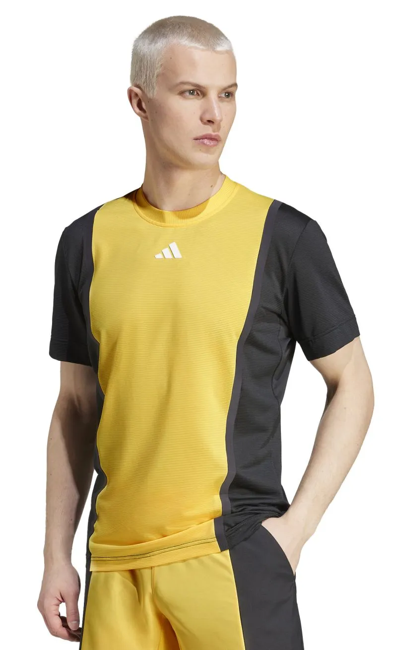 Adidas Heat.Rdy Pro FreeLift 3D Rib T-Shirt - orange/black