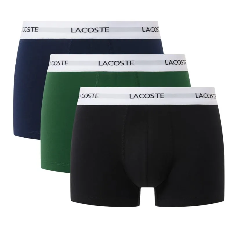 Lacoste Stretch Cotton Short 3P - black/green/navy blue Lacoste Stretch Cotton Short 3P - black/green/navy blue