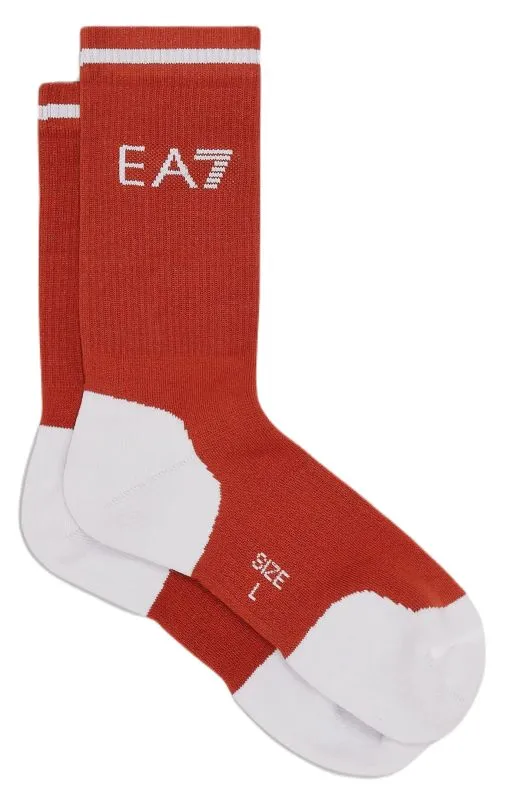 EA7 Tennis Pro Socks 1P - spice route/white