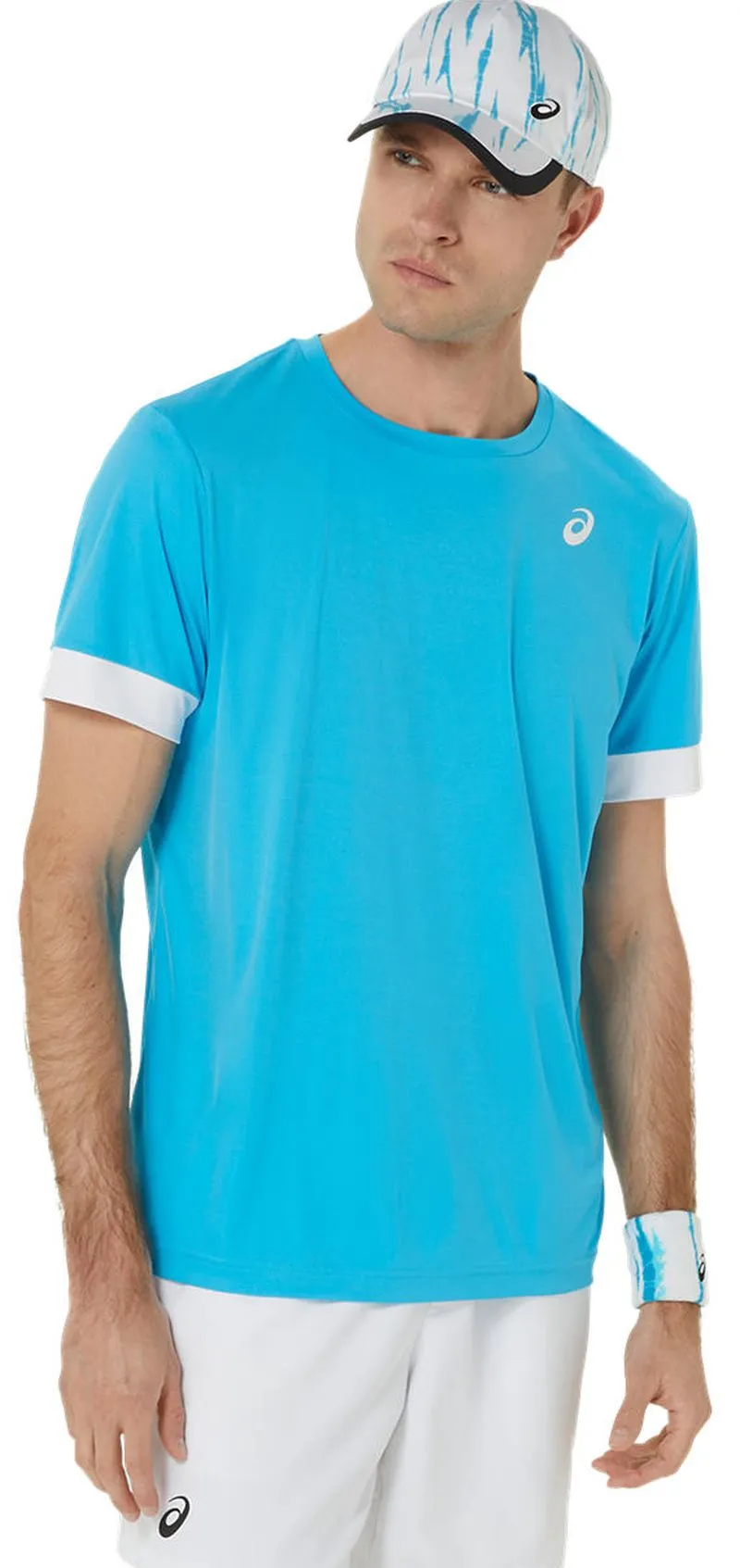 Men's T-shirt Asics Court Short Sleeve - Blue