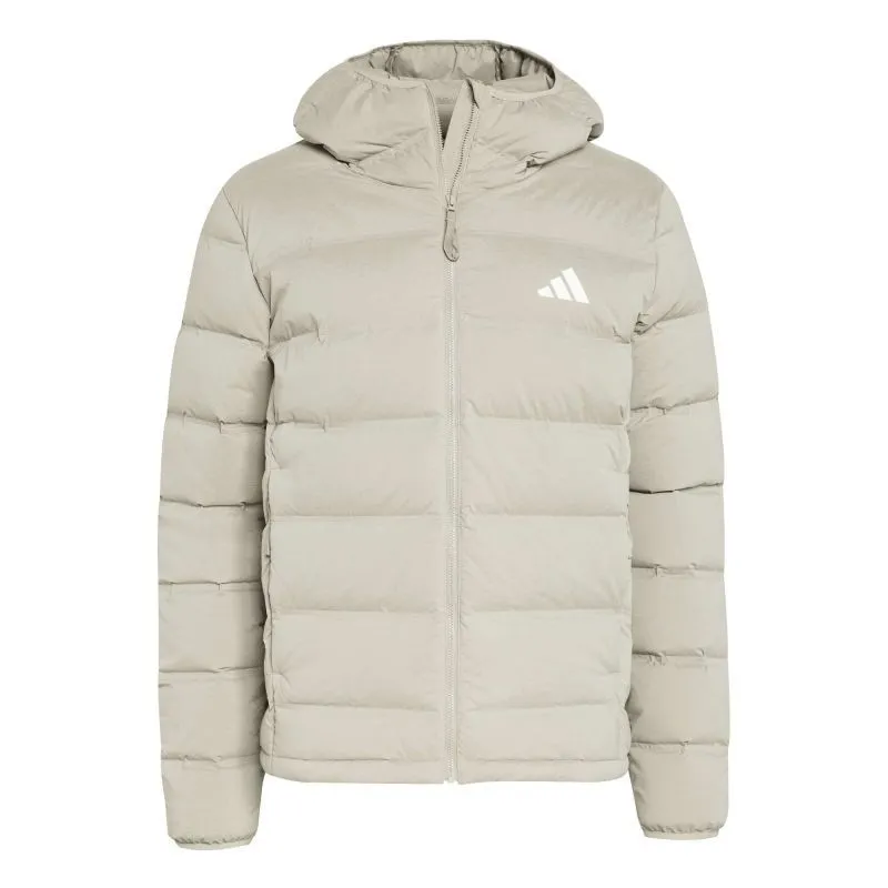 Adidas Helionic Stretch Hooded Down - silver pebble - Gray
