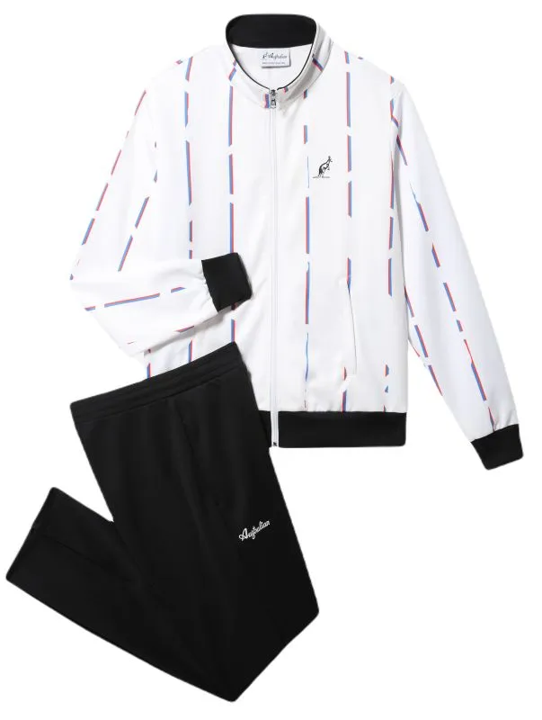 Australian Double Jumpsuit With Stripes - bianco
