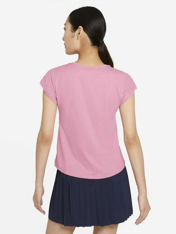 Nike Court Dri-Fit Victory Top SS W - elemental pink/white