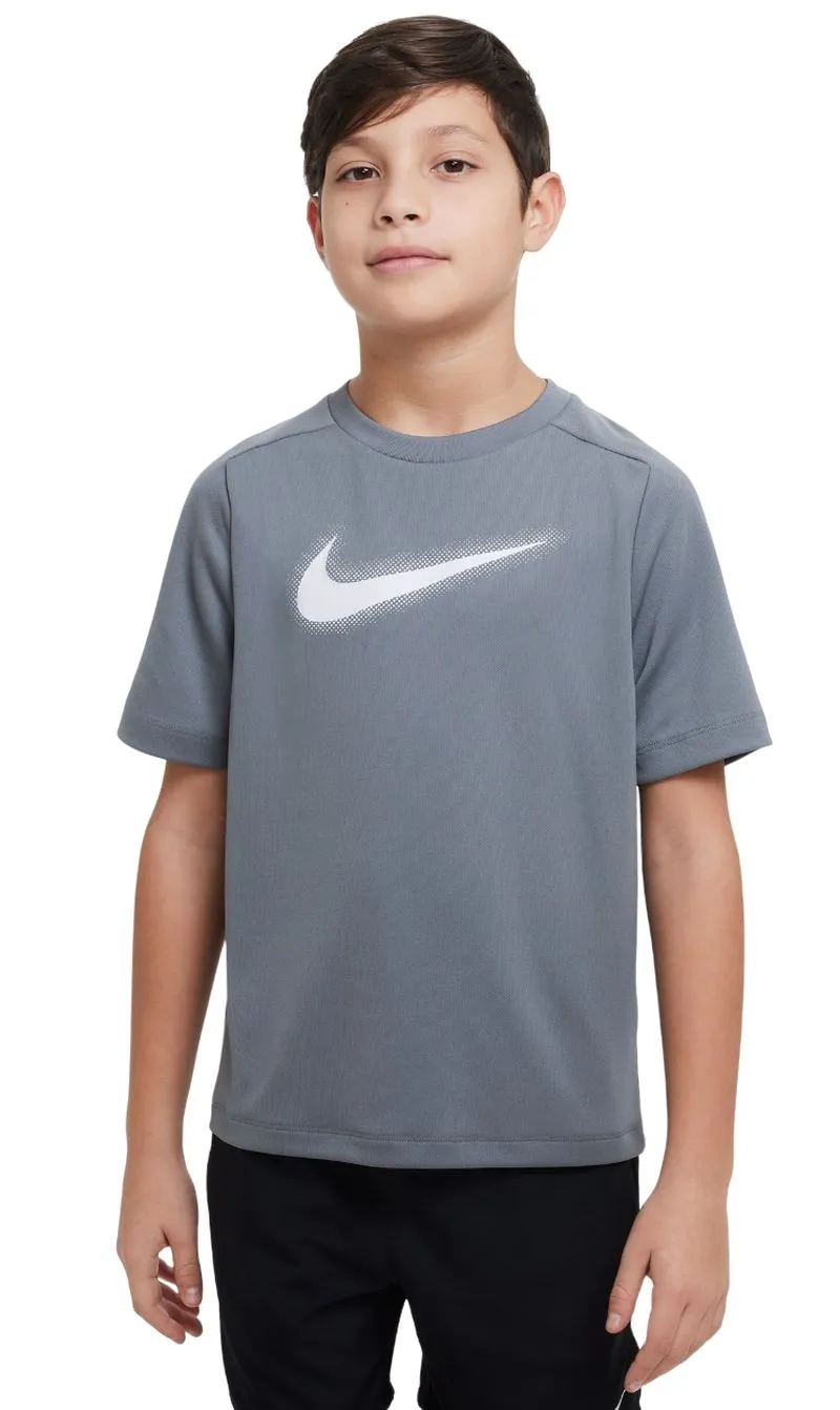 Nike Dri-Fit Multi+ Top - smoke grey/white