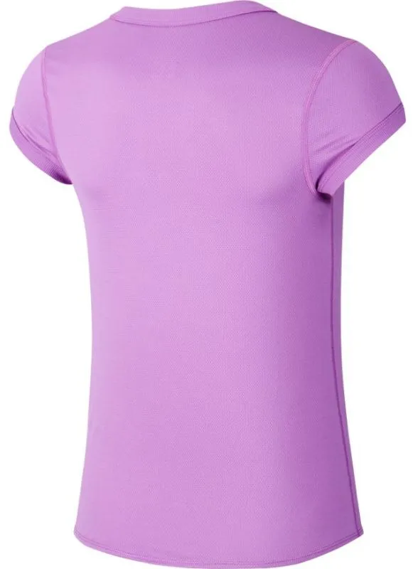 Nike Court Dry Top SS W - purple nebula/white