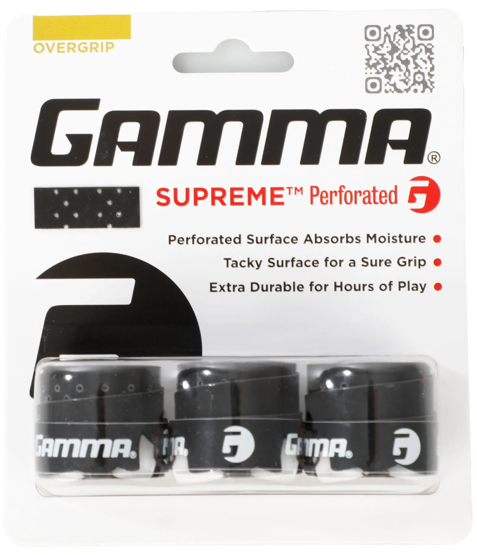 Gamma Supreme Perforated 3P - black
