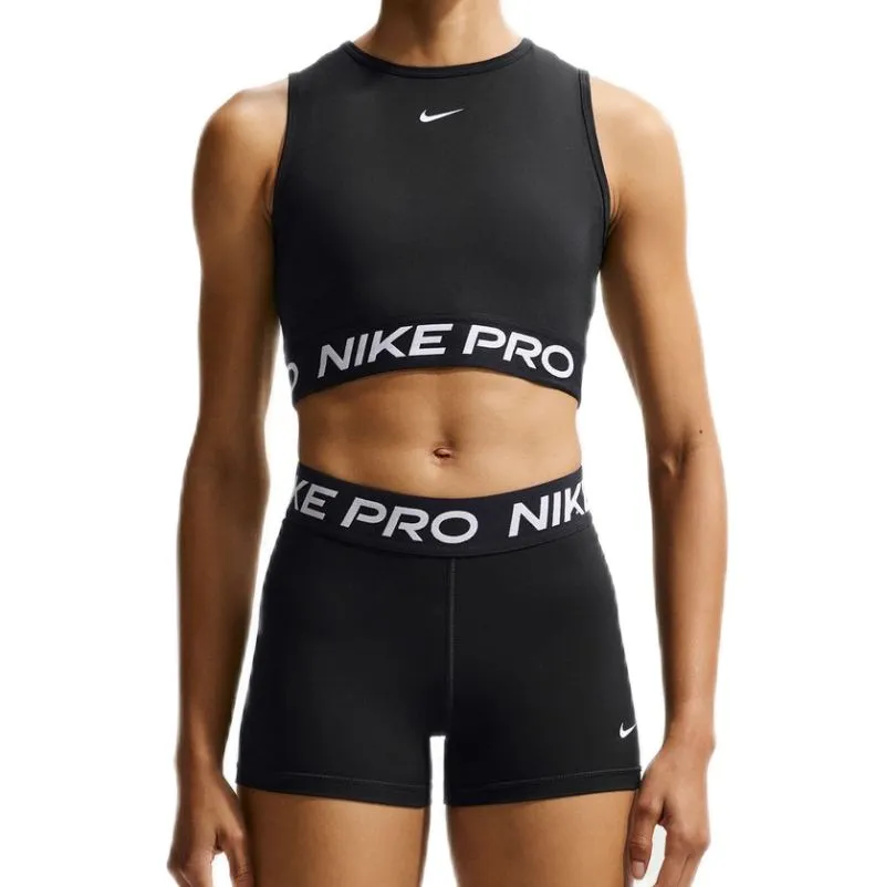 Nike Pro Dri-Fit Cropped Tank - black/white Nike Pro Dri-Fit Cropped Tank - black/white