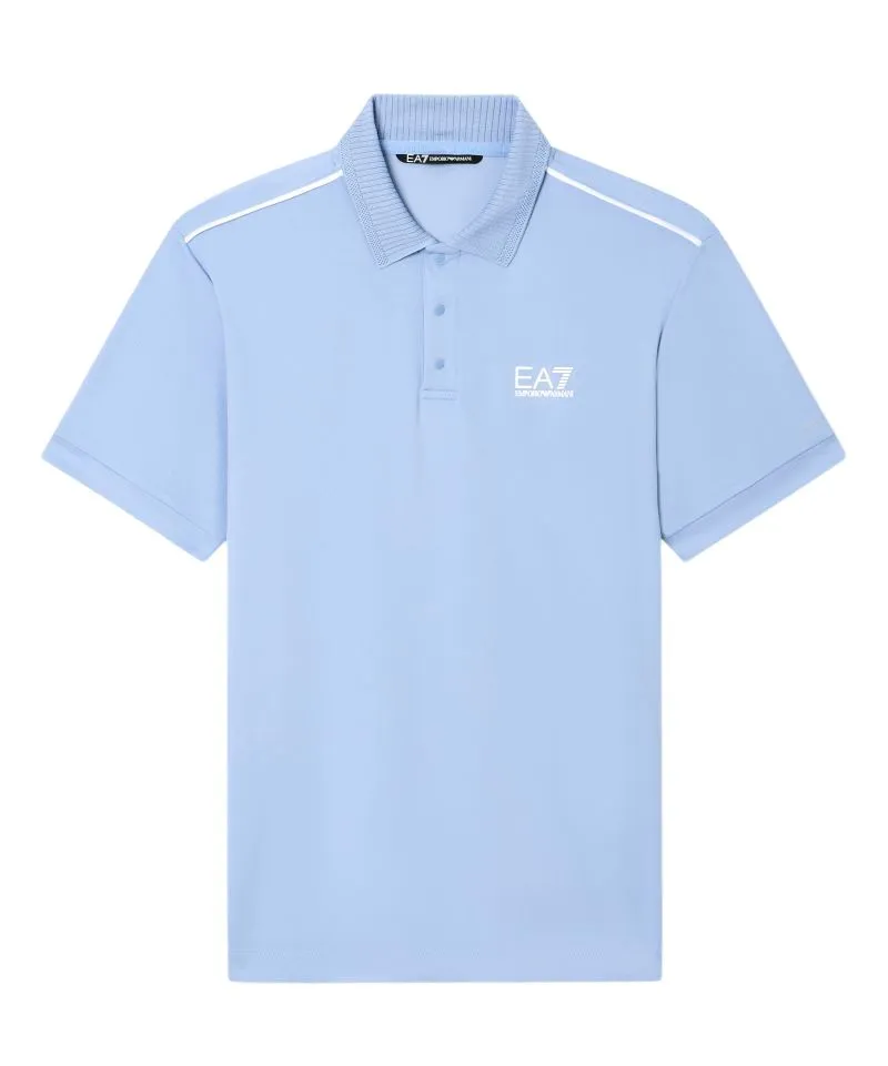 EA7 Tennis Pro Shirt In Ventus7 - bel air blue