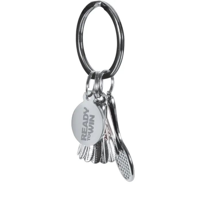 Victor Racket & Shuttlecock Keychain